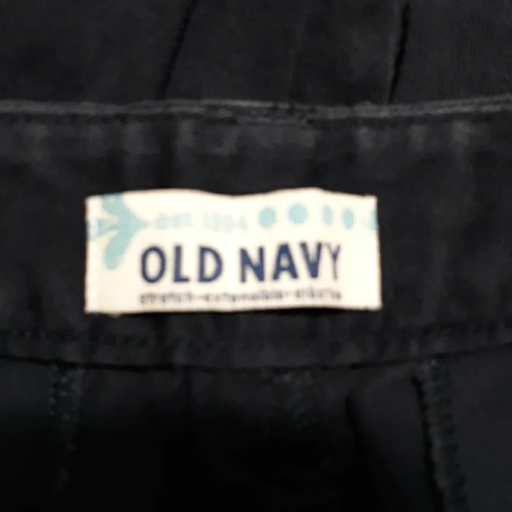 Old Navy 12 adjustable waistband blue dress shorts